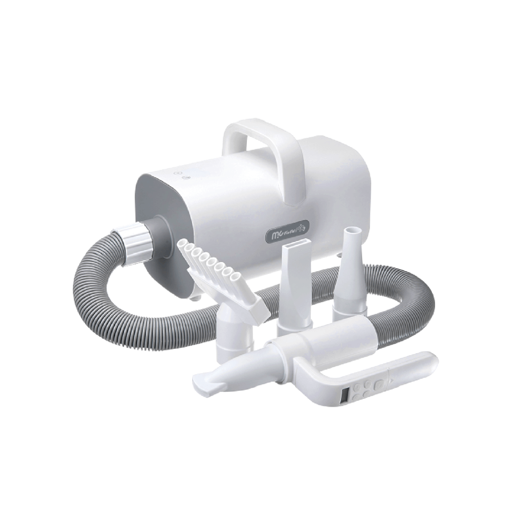 เครื่องเป่าขนสัตว์เลี้ยง MC MISTER CLEAN PET FORCE DRYER ปรับแรงลม 9 ระดับ พร้อมหัวเปลี่ยน 4 หัว ควบคุมอุณหภูมิเพิ่มความสบายให้สัตว์เลี้ยง